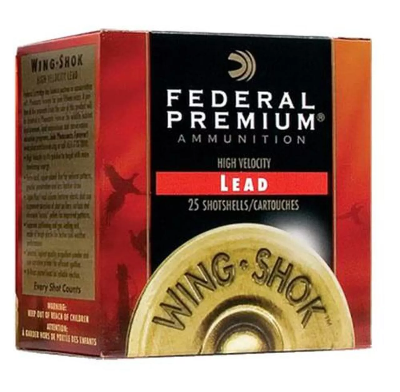 Federal Premium Wing Shok High Brass 28 Ga, 2.75″, 3/4oz, 8 Shot, 25rd/Box