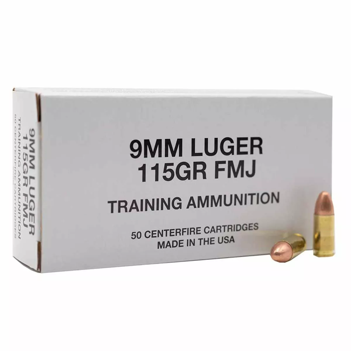 Federal Training Ammunition 9mm Luger 115gr FMJ 50rd Box #95000