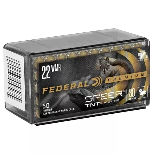 Federal Varmint & Predator Speer TNT Rimfire Ammunition .22 WMR 30 gr JHP 50/box