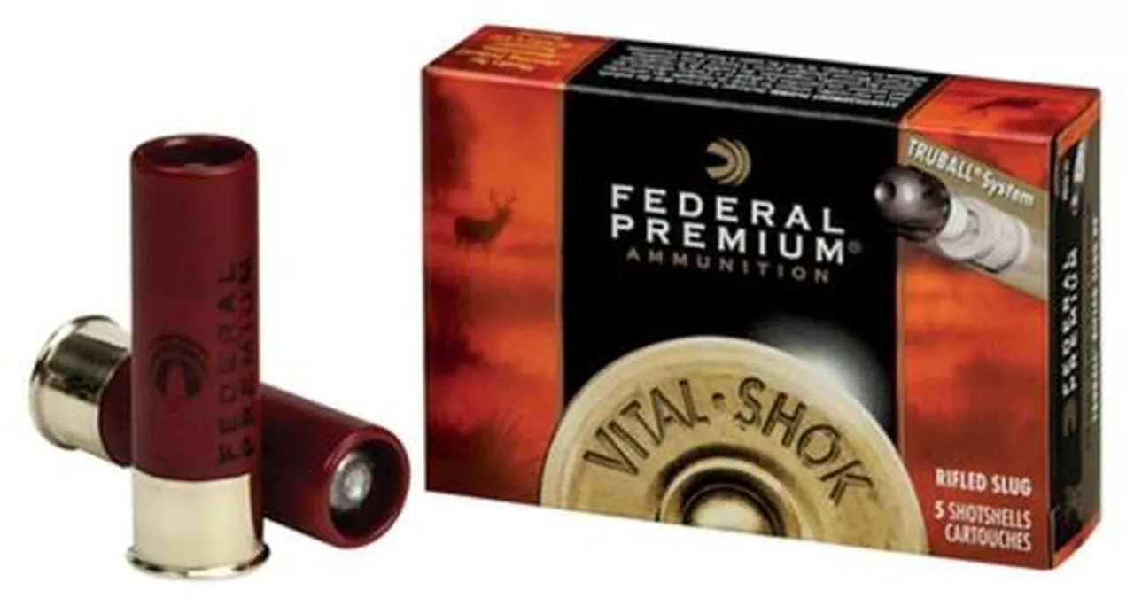 Federal Vital-Shok 12 Ga, 3″, 1700 FPS, 1oz, TruBall Slug, 5rd/Box