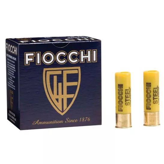 Fiocchi 12 GA 2-3/4" 1 oz Steel Shot #7 Low Recoil Case of 250 Rounds / Shells Bulk Ammo 12SLR7
