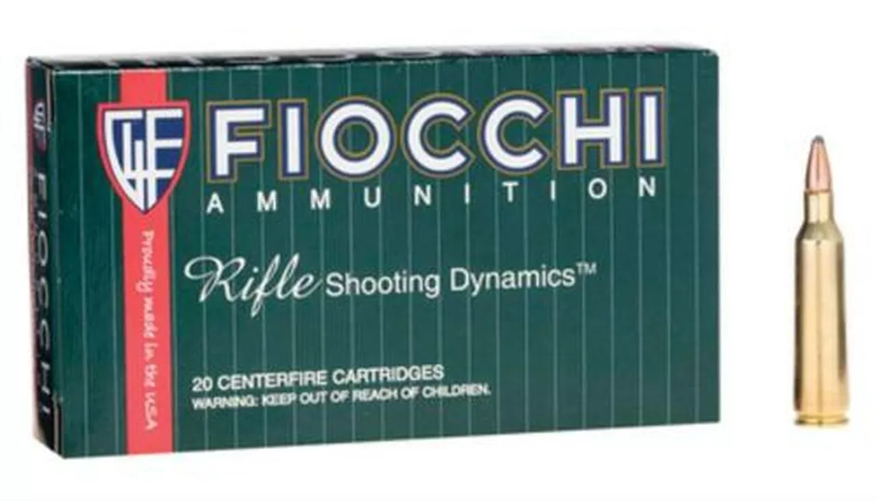 Fiocchi .22-250 Remington, 55 Gr, Pointed Soft Point, 20rd Box