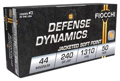 Fiocchi .44 Remington Magnum Ammunition 240 Grain JSP 50 Rounds