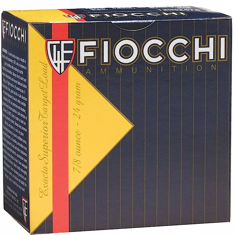 Fiocchi Low Recoil Trainer 12 GA 2-3/4" Lead Shot #8 7/8 oz Case of 250 Rounds / Shells Bulk Ammo 1278OZ8