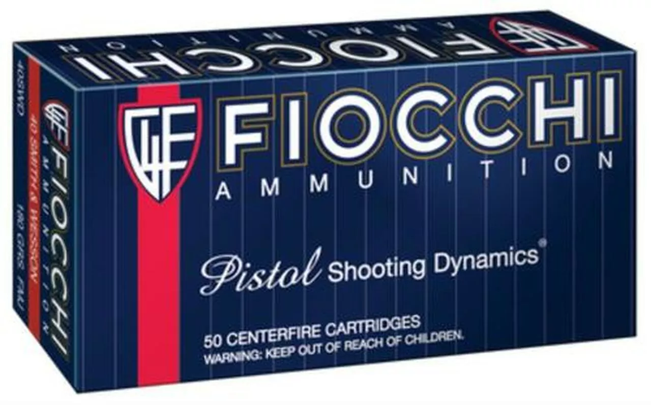 Fiocchi Shooting Dynamics .40 SW 180gr, FMJ, Truncated 50rd Box