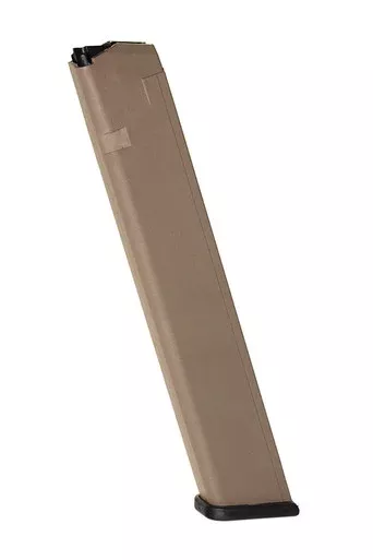 Fits the Glock Model 17, 19, & 26 9mm (32) Rd – Flat Dark Earth Polymer