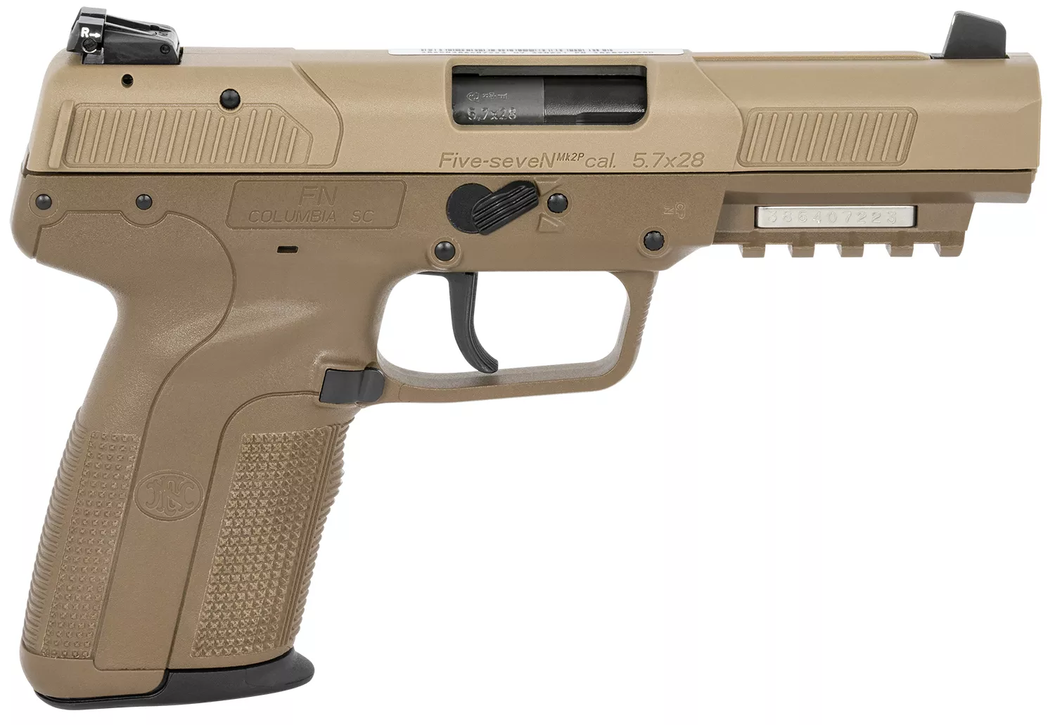 FN FiveseveN Flat Dark Earth Slide and Frame 5.7x28mm Pistol