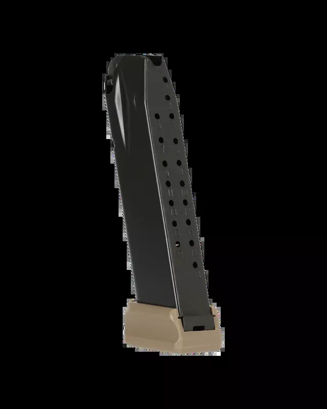 FULL SIZE 18 ROUND MAGAZINE WITH +2 EXTENSION(FDE BASE PLATE)