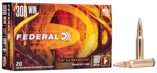 Fusion, 308 Win, 180 grain, Fusion SoftPoint, 20/box
