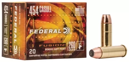 Fusion, 454 Casull, 260 grain, Fusion Soft Point, 20/box