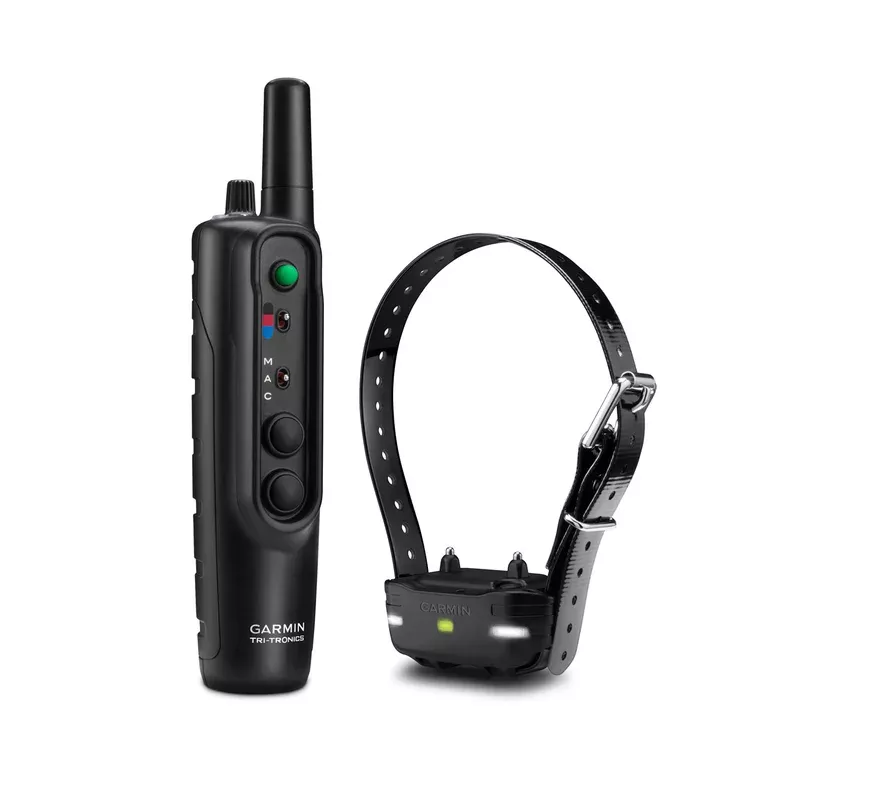 Garmin 0100120200 Pro 550 Bundle Handheld Black w/BarkLimiter, Remote Operation Beacon Lights, Tri-Tronics Rechargeable Li-ion; Collar .75″ Up to 3 Dogs 1 Mile Range