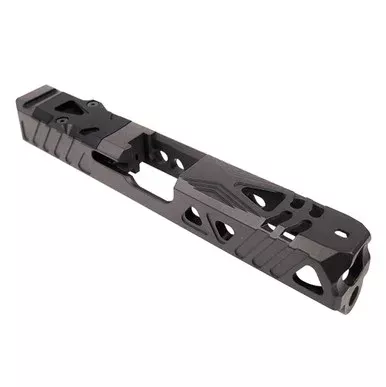Gen 3 Slide W/ Ported Optic Cut For Glock 19 – Cerakote Tungsten Grey