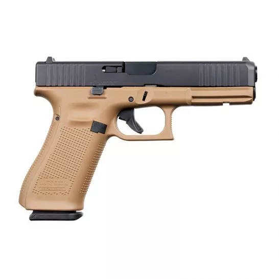 Glock 17 Gen 5 FS 9mm Pistol, DDE/Black – ACG-57014