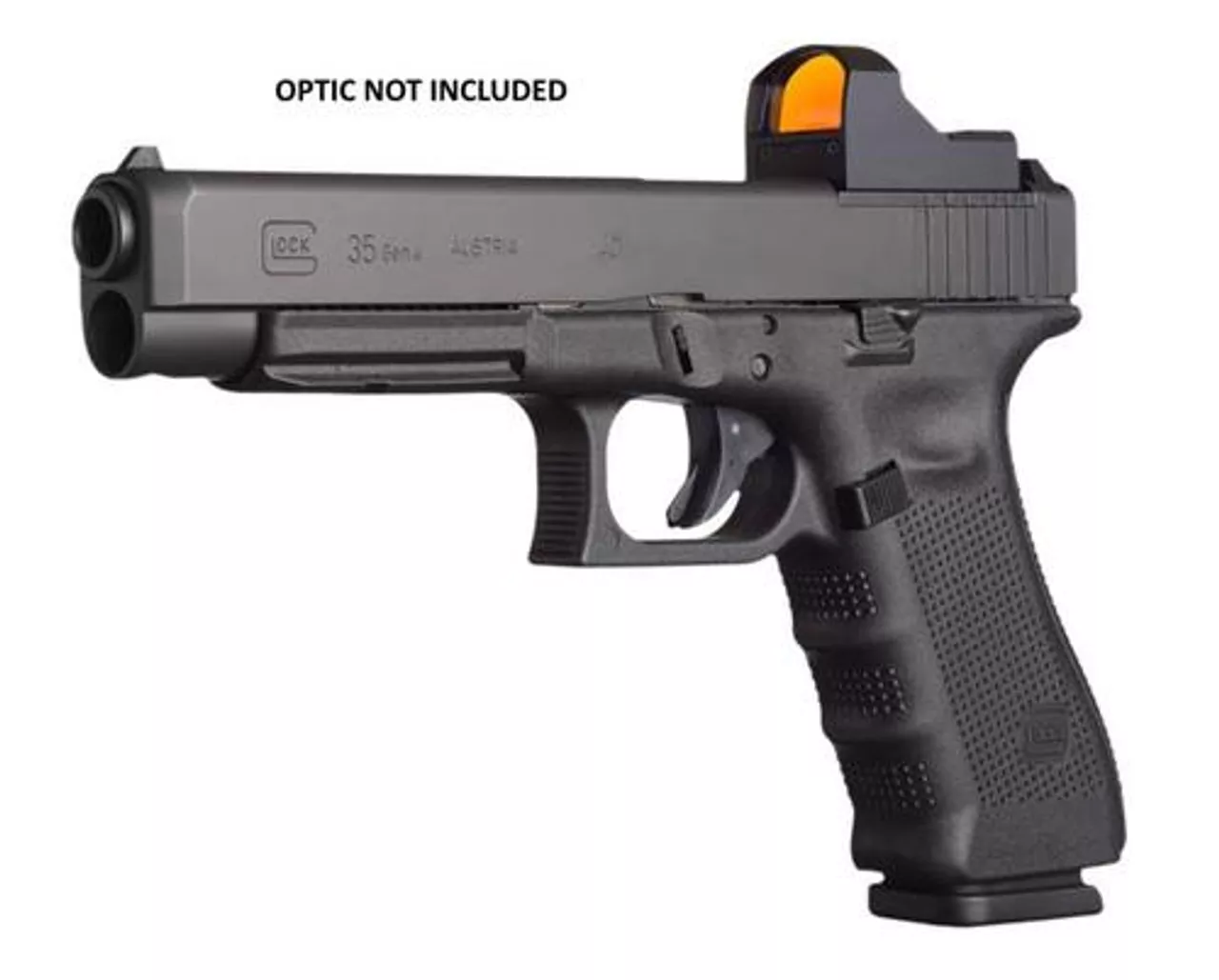 Glock, 35 Gen4, Competition, Modular Optic System, Striker Fired, Full Size, 40S&W, 5.31″ Barrel, Polymer Frame, Matte Finish, Adjustable Sights, 15Rd, 3 Magazines