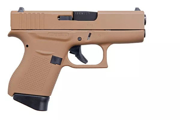 Glock 43 Apollo Custom Cerakote Davidson’s Dark Earth Exclusive 9mm Pistol