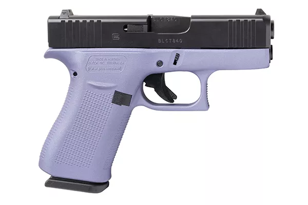 Glock 43X Black and Purple 9mm Pistol