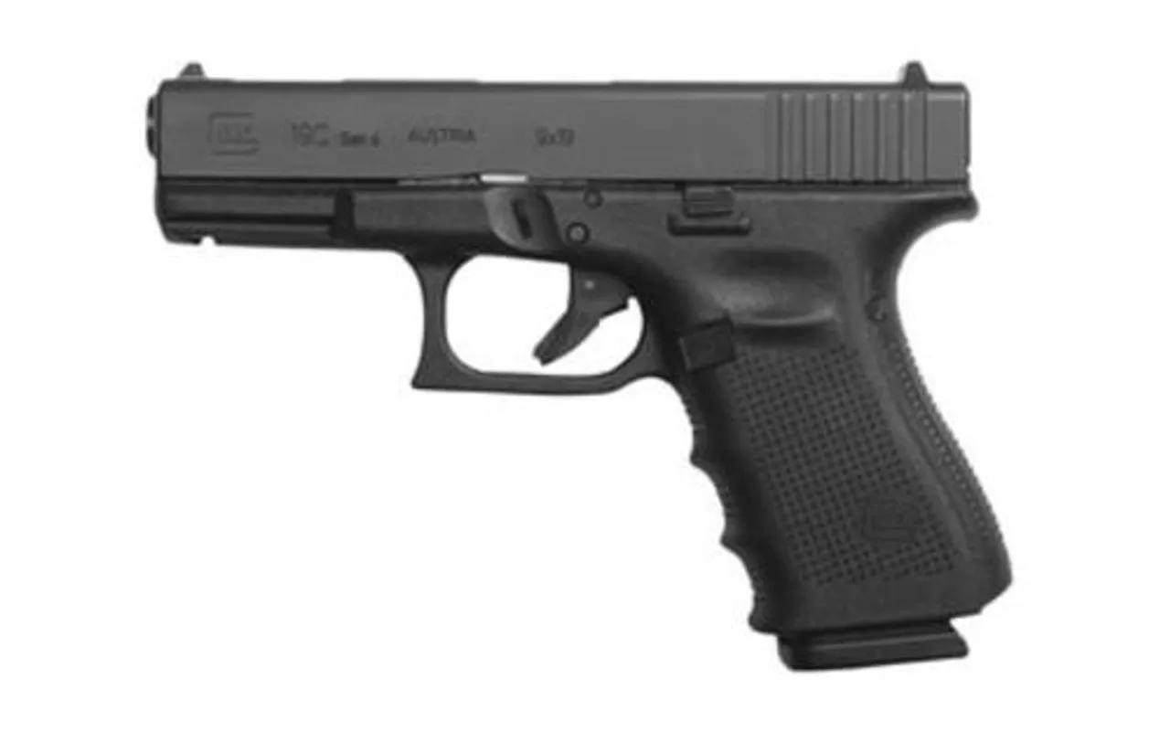 Glock G19C G4, 9mm, 4.02″, 15rd, Compensated