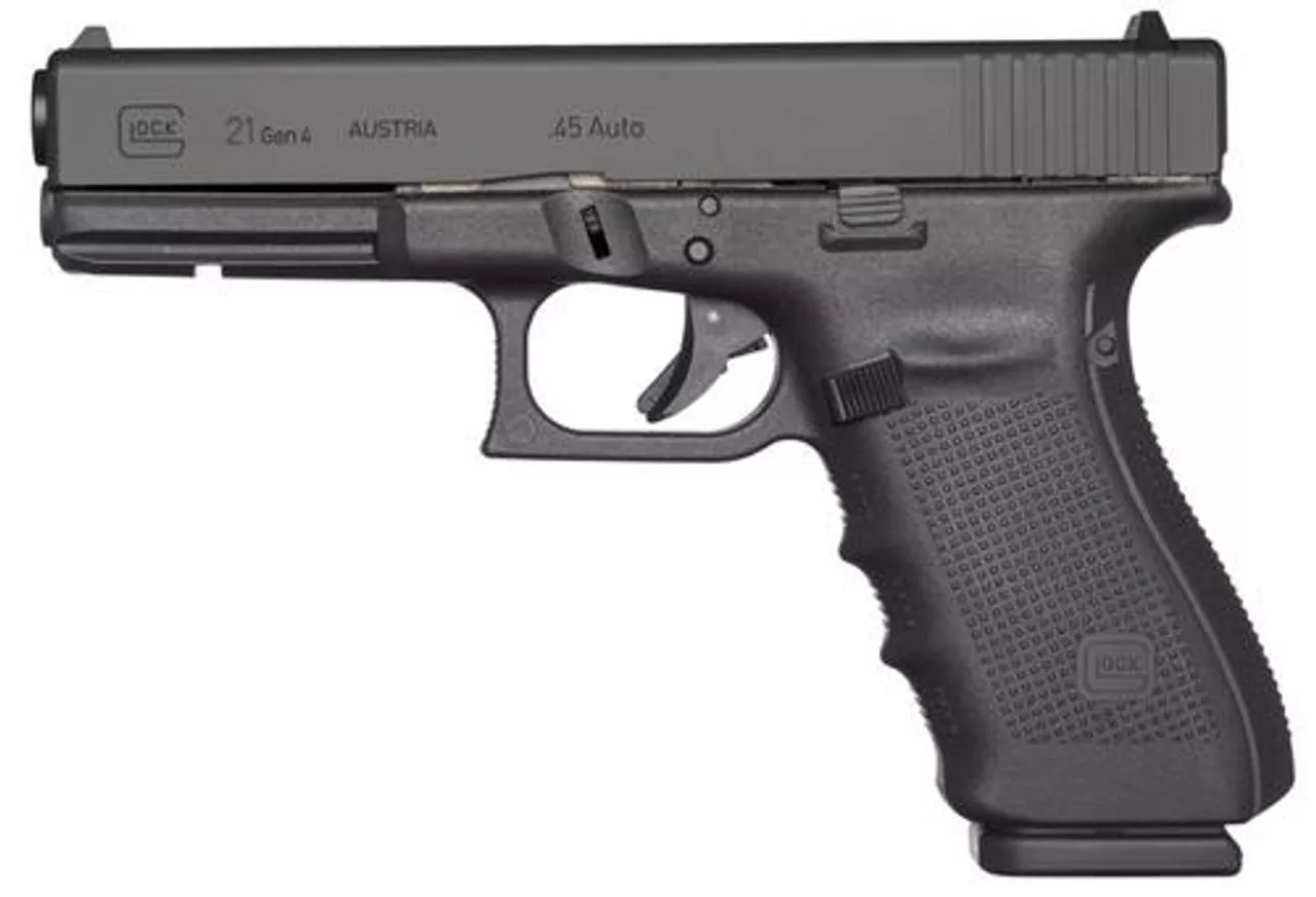 Glock G21 Gen4, 45 ACP, 4.6″, 13rd, Black, US Made