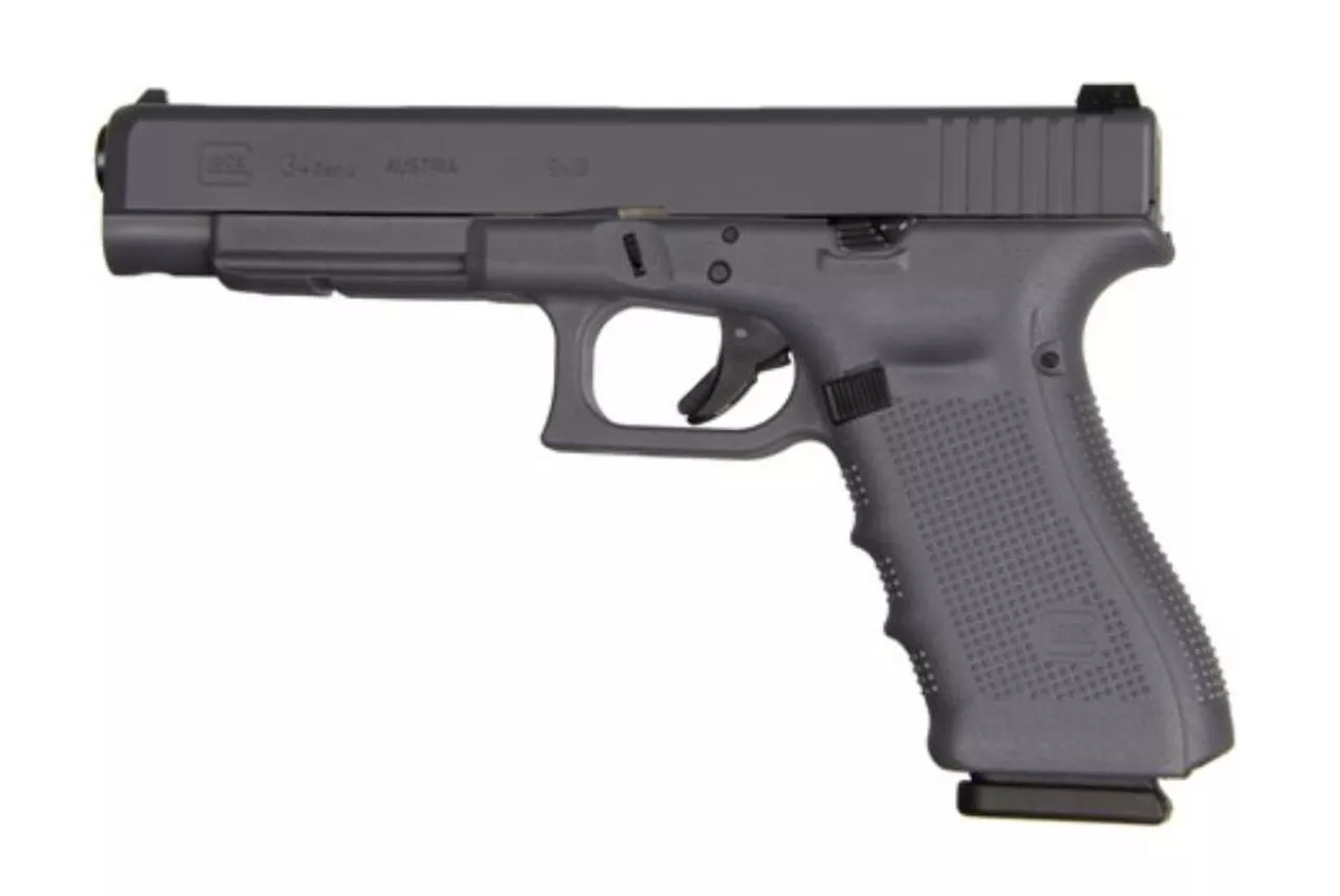 Glock G34 G4 9mm, 5.31″, 17rd, Full Gray Finish