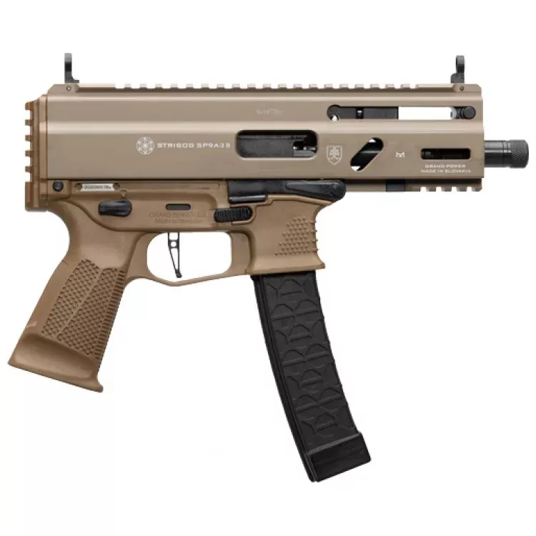 GRAND POWER STRIBOG SP9A3S 9MM, 5″ BBL 30 RD MAG FDE
