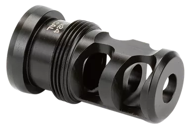 Griffin Armament Paladin Brake 2-Port Taper Mount 5/8"-24 Thread Black Melonite QPQ 30 Caliber
