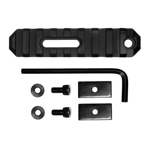 Grovtec US Inc GTSW190 Picatinny Rail Stock AR Black Hardcoat Anodized