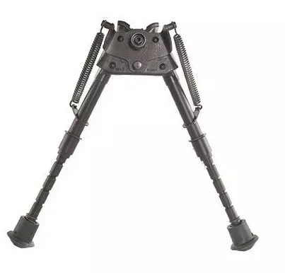 Harris H-SBRM Swivel Bipod with Notched Legs & Stud Mount 6″ to 9″