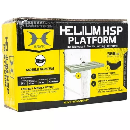 Hawk HWK-HHSP Helium HSP Platform Gray Aluminum 10″ x 6″