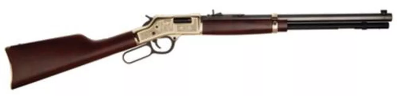 Henry American Oilman Tribute Edition .44 Mag 20″ Octagonal Barrel Engraved Brass Receiver Straight-Grip American Walnut Stock 10rd
