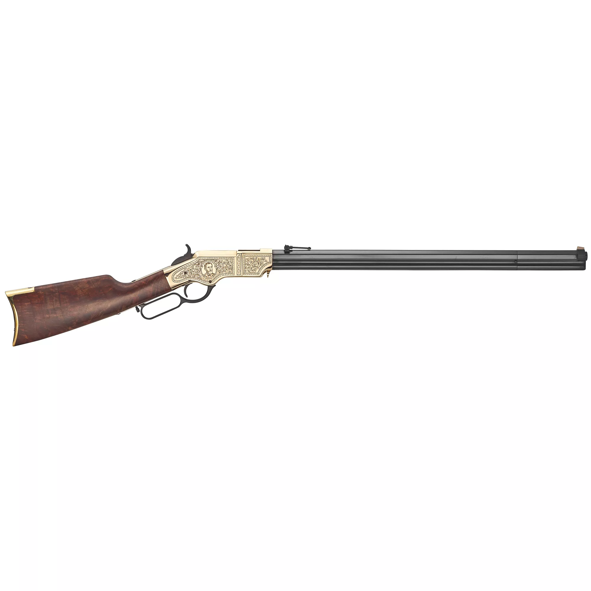 Henry H011BTH BT Henry 200th Anniversary Edition 44-40 Win 13+1 24.50” Fancy American Walnut w/Straight Grip Stock Polished Brass Ambidextrous Hand