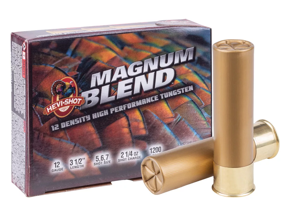 HEVI-Shot 12GA Magnum Blend 2 1/4oz, 5/6/7 Shot, 5ct