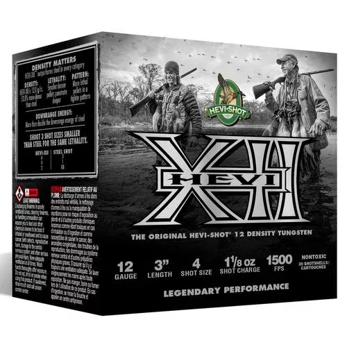HEVI-Shot HS51304 Hevi-1212 Gauge 3″ 1 1/8 oz 4 Shot 25 Bx/ 10 Cs