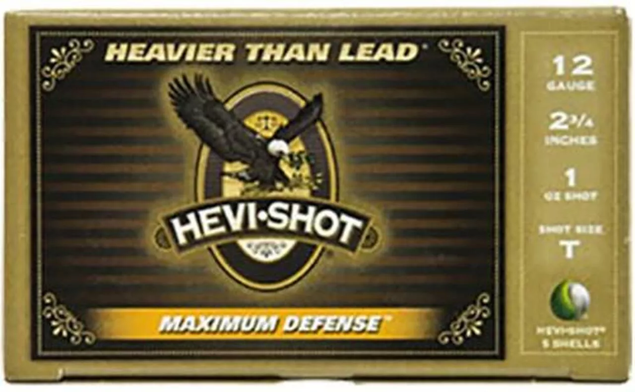 HEVI-Shot Maximum Defense 12 Ga, 2.75″, 1-1/8oz, BB, 5rd/Box