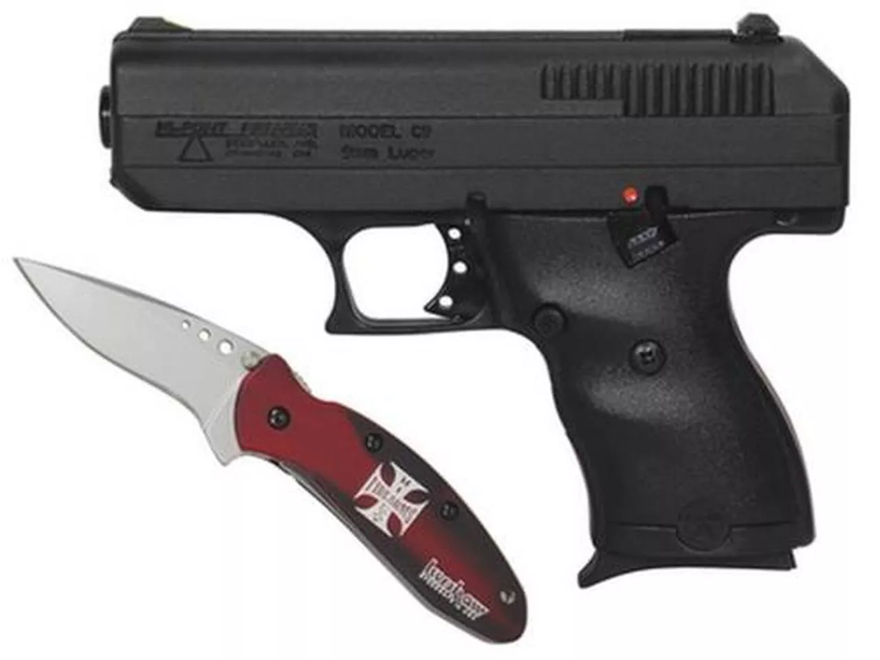 HiPoint C-9 Custom Combo-, Hardcase and Custom Kershaw Scallion Knife