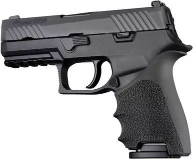 Hogue HandAll Beavertail Grip Sleeve Sig Sauer P320 Compact Black