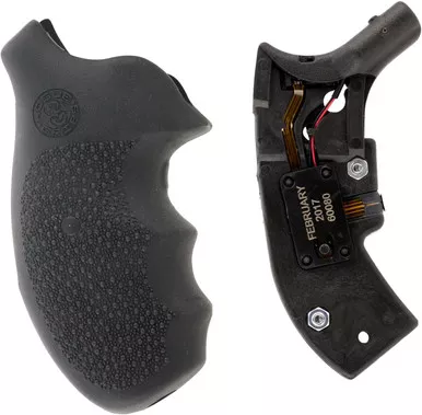 Hogue S&W J Frame Round Butt LE Grip Red Laser 630-670nm<5mW 2Hz - Black