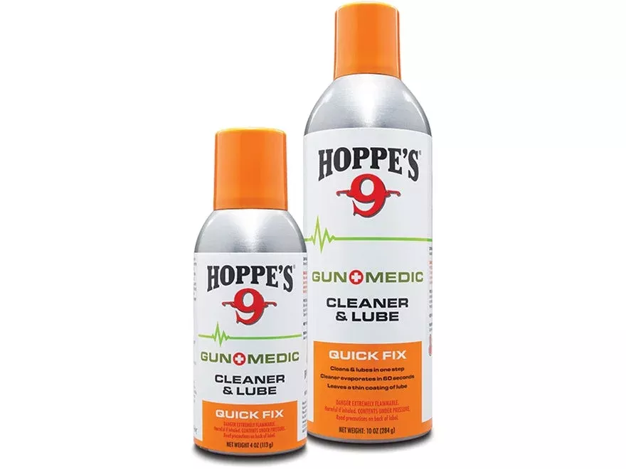 Hoppe’s Gun Medic Quick Fix Cleaner and Lube Aerosol (4oz)