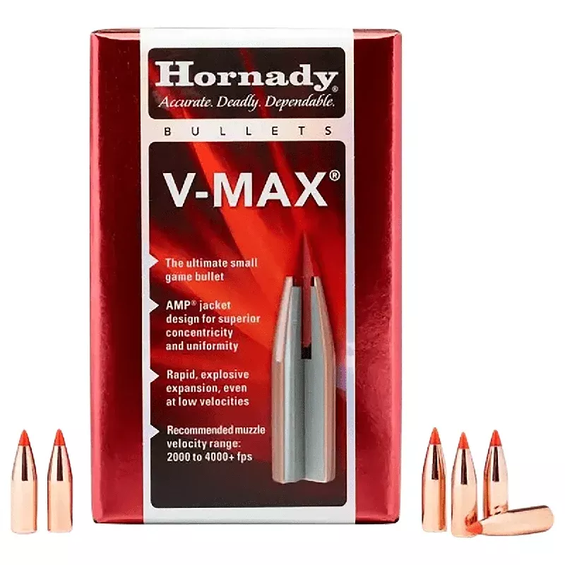 Hornady 22272 V-Max Varmint 22 Cal .224 55 gr V Max 100 Per Box