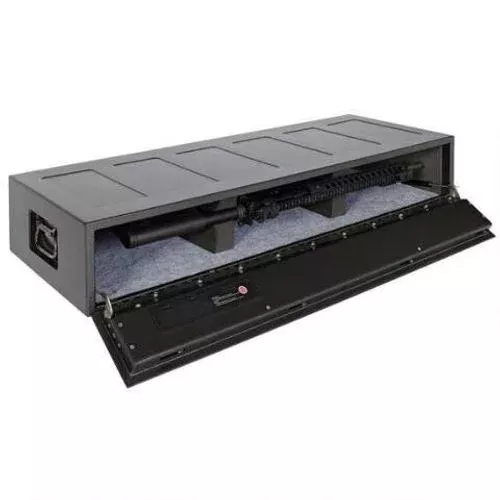 Hornady 98190 Rapid Safe AR Gunlocker RFID,Access Code,Key Entry Black Steel Holds 2 Rifles Holds 2 Long Guns