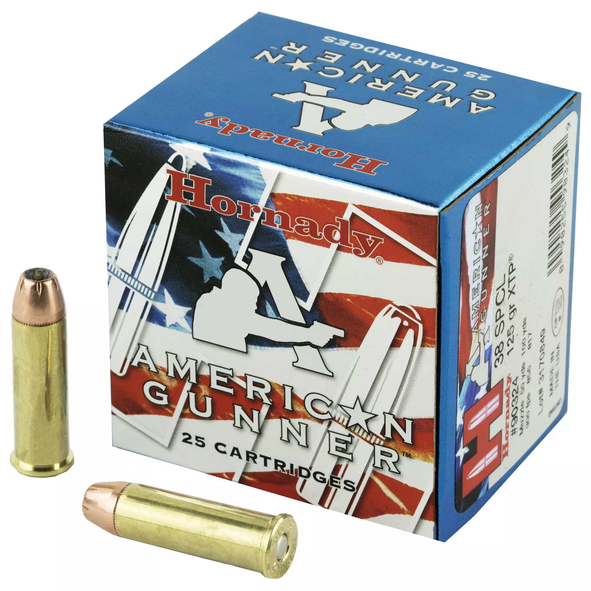 Hornady American Gunner 38 Special Ammo 125 grain XTP Case of 250 Rounds 90324