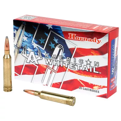 Hornady American Whitetail 7mm Remington Magnum Ammo 154 Grain Interlock Box of 20