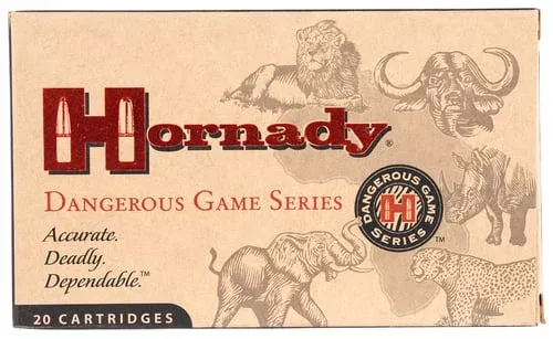 Hornady Dangerous Game Series Rifle Ammunition 9.3x74R 286 gr SP-RP 2360 fps – 20/box