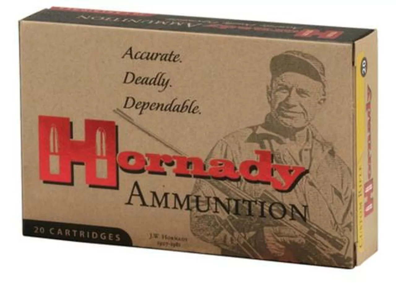 Hornady InterLock Ammo .30-06 Springfield 165 Gr, Boat Tail Soft Point, 20/Box