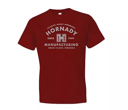 HORNADY T-SHIRT Hornady Manufacturing Cardinal