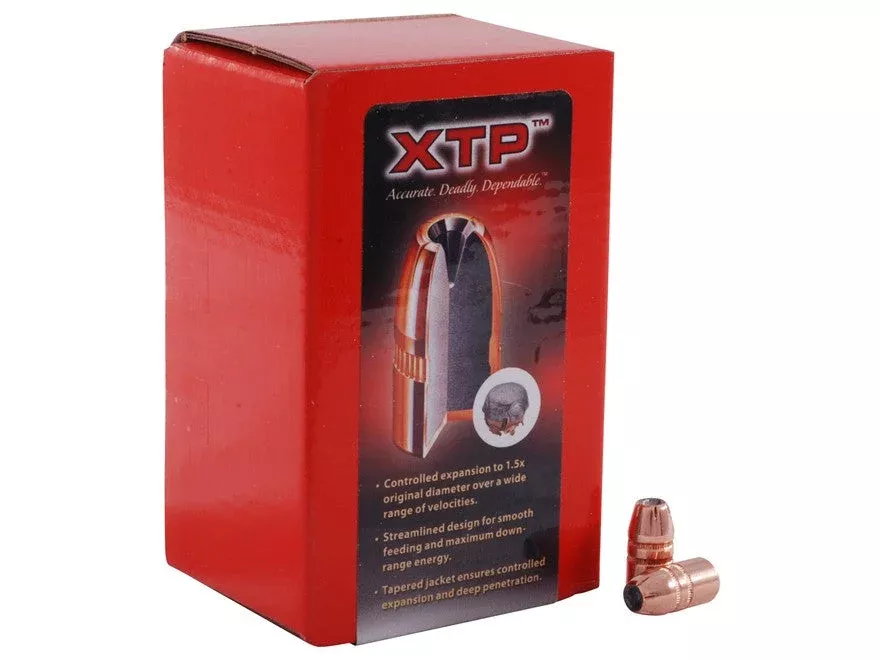 Hornady XTP Bullets 38 Caliber (357 Diameter) 180 Grain Jacketed Hollow Point (100pk)