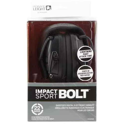 Howard Leight R02525 Impact Sport Earmuff 22 dB Black