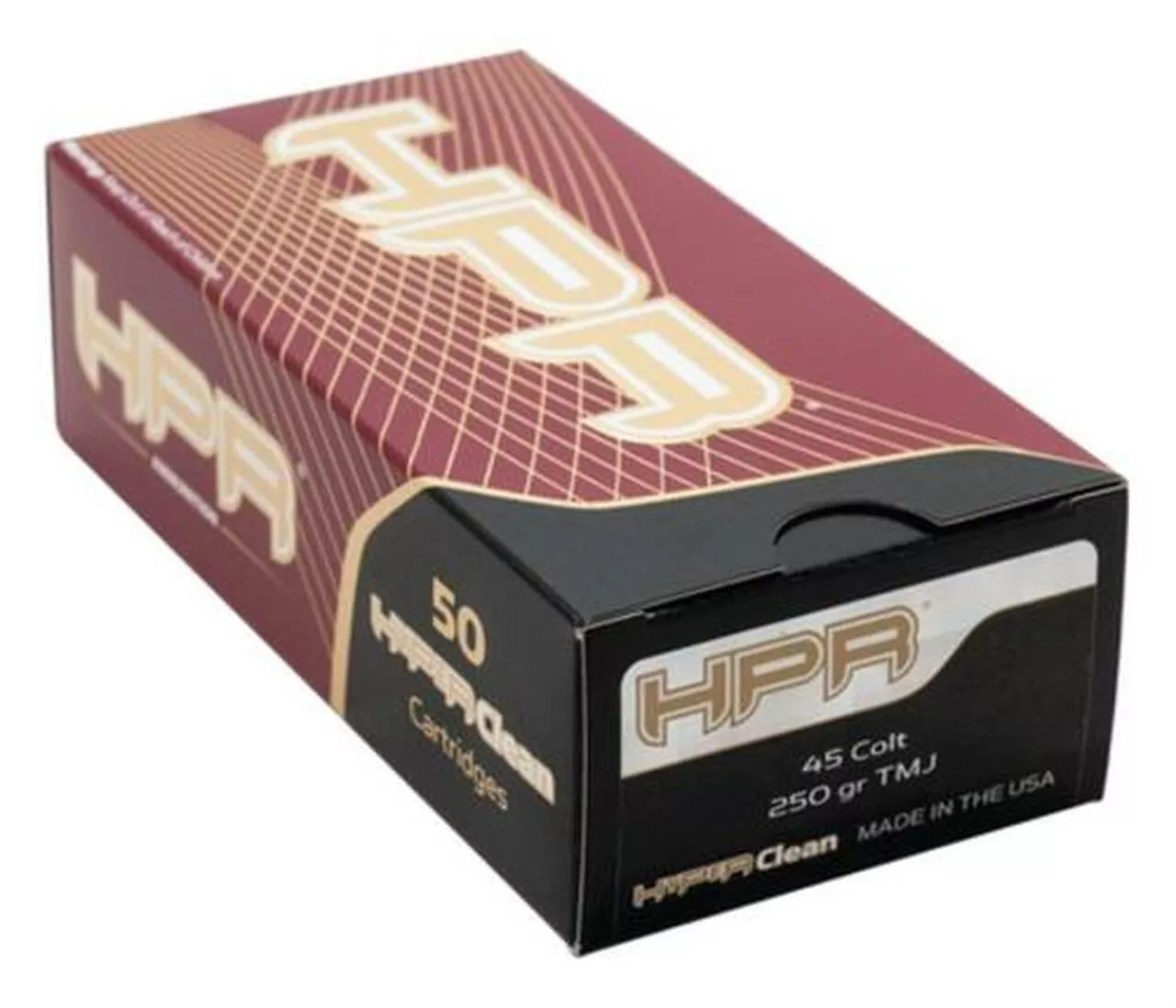 HPR Ammunition Hyperclean .45 Colt 250 Gr, Total Metal Jacket, 50rd/Box