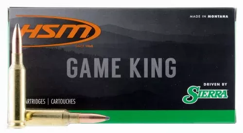 HSM 65CREEDMOOR1N Game King6.5 Creedmoor 140 gr Sierra GameKing Spitzer Boat Tail 20 Per Box/ 25 Case