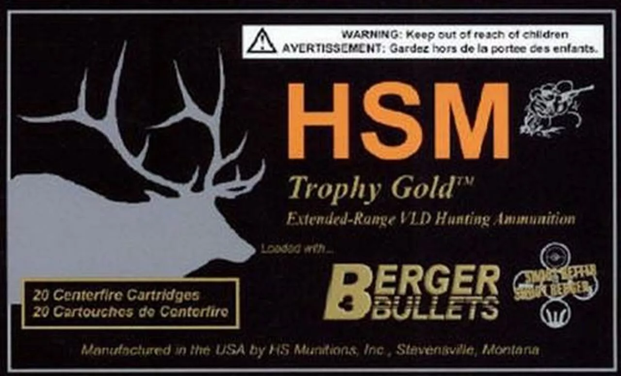 HSM Trophy Gold 300 Win Mag BTHP 210 gr, 20Rds