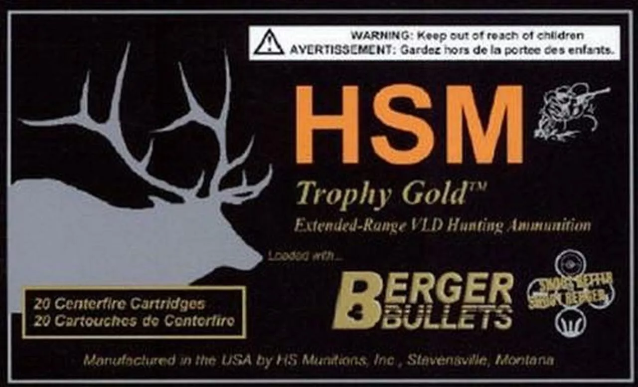 HSM Trophy Gold 7mm Remington Ultra Magnum BTHP 168 gr, 20Rds